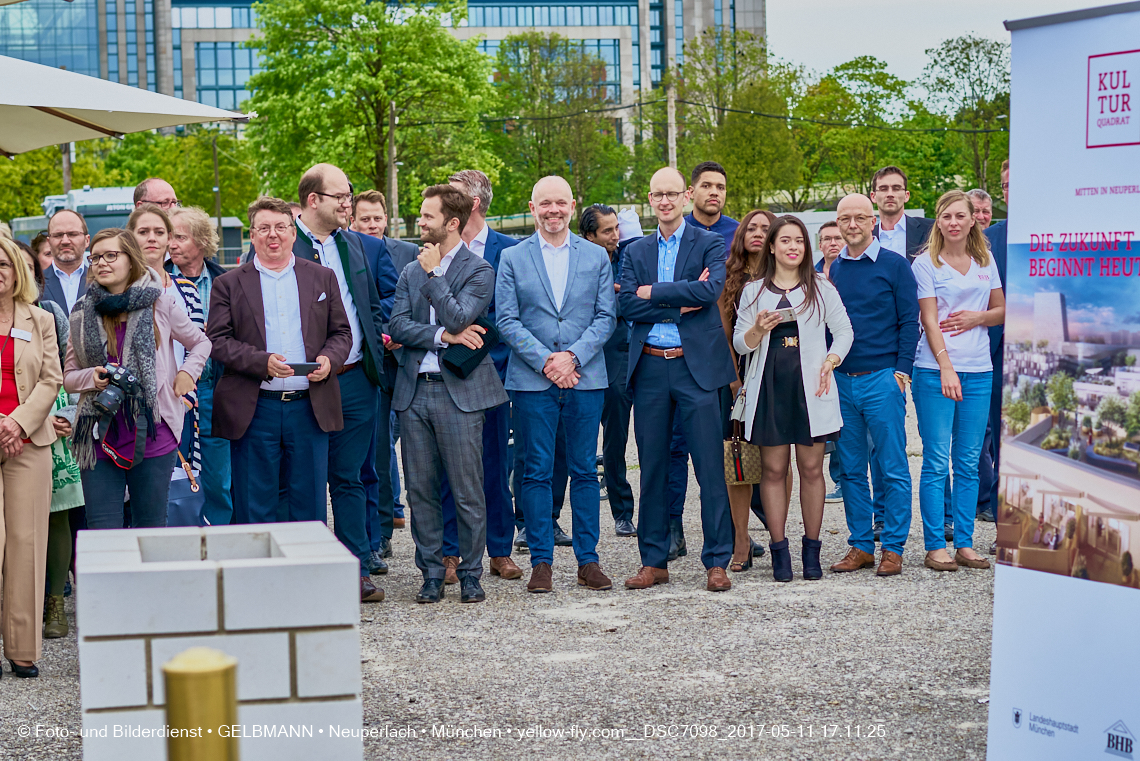 11. Mai 2017 - Grundsteinlegung für die LOGE und dem Kulturquadrat in Neuperlach